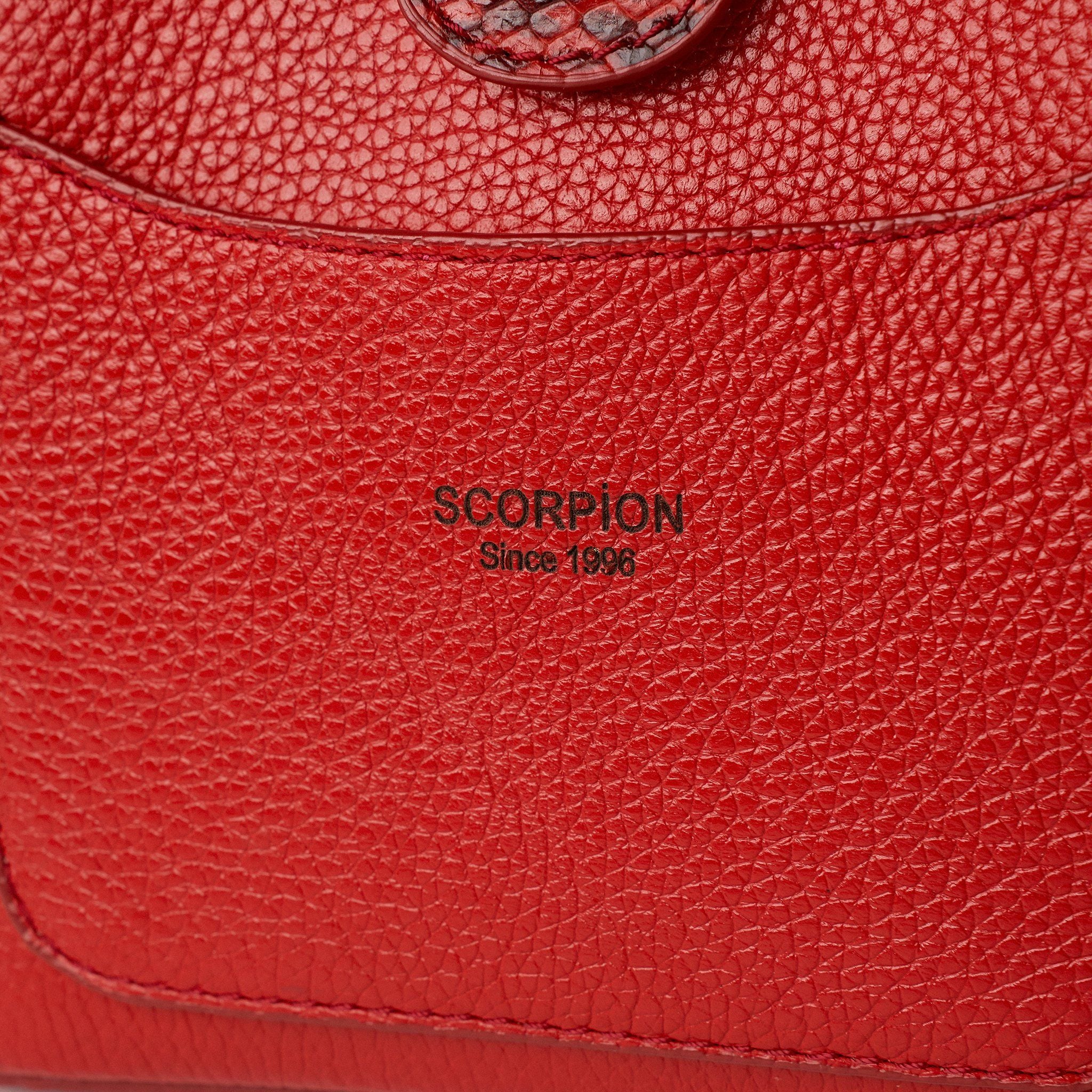  Túi Xách Nữ Da Vân Trơn Đỏ 26.216 