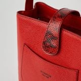  Túi Xách Nữ Da Vân Trơn Đỏ 26.216 
