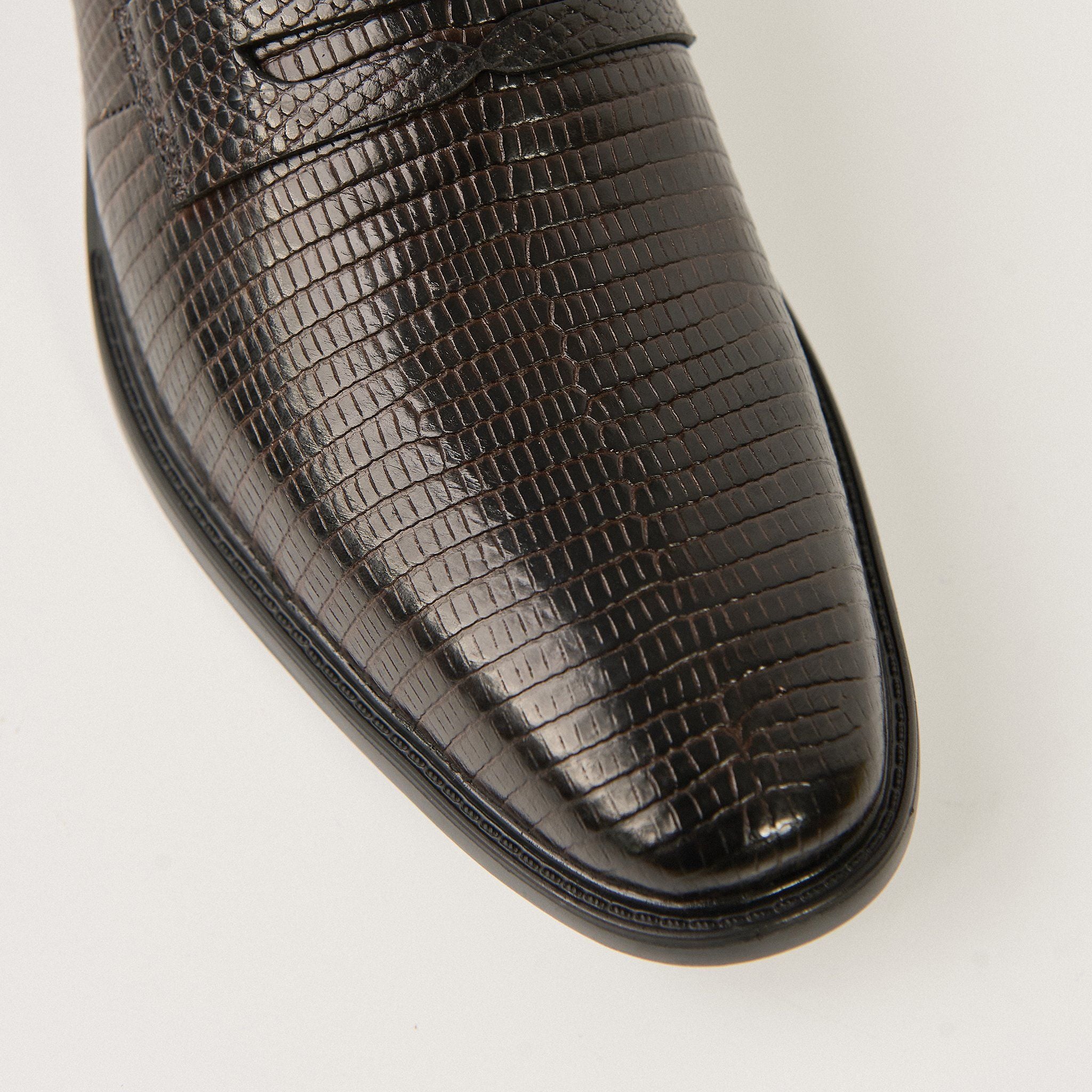  Giày Loafer Nam Vân Nâu 28MC.36 