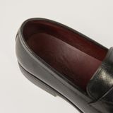  Giày Loafer Nam Trơn Đen 28MC.35 