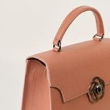  Túi Xách Nữ Da Vân Hồng Cam 26DG.56 