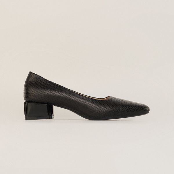  Giày Cao Gót Nữ Trơn Đen 19E.5 