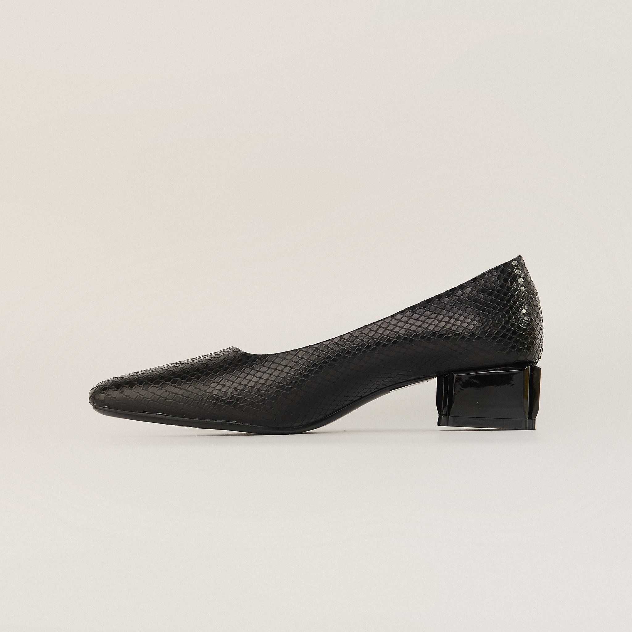  Giày Cao Gót Nữ Trơn Đen 19E.5 