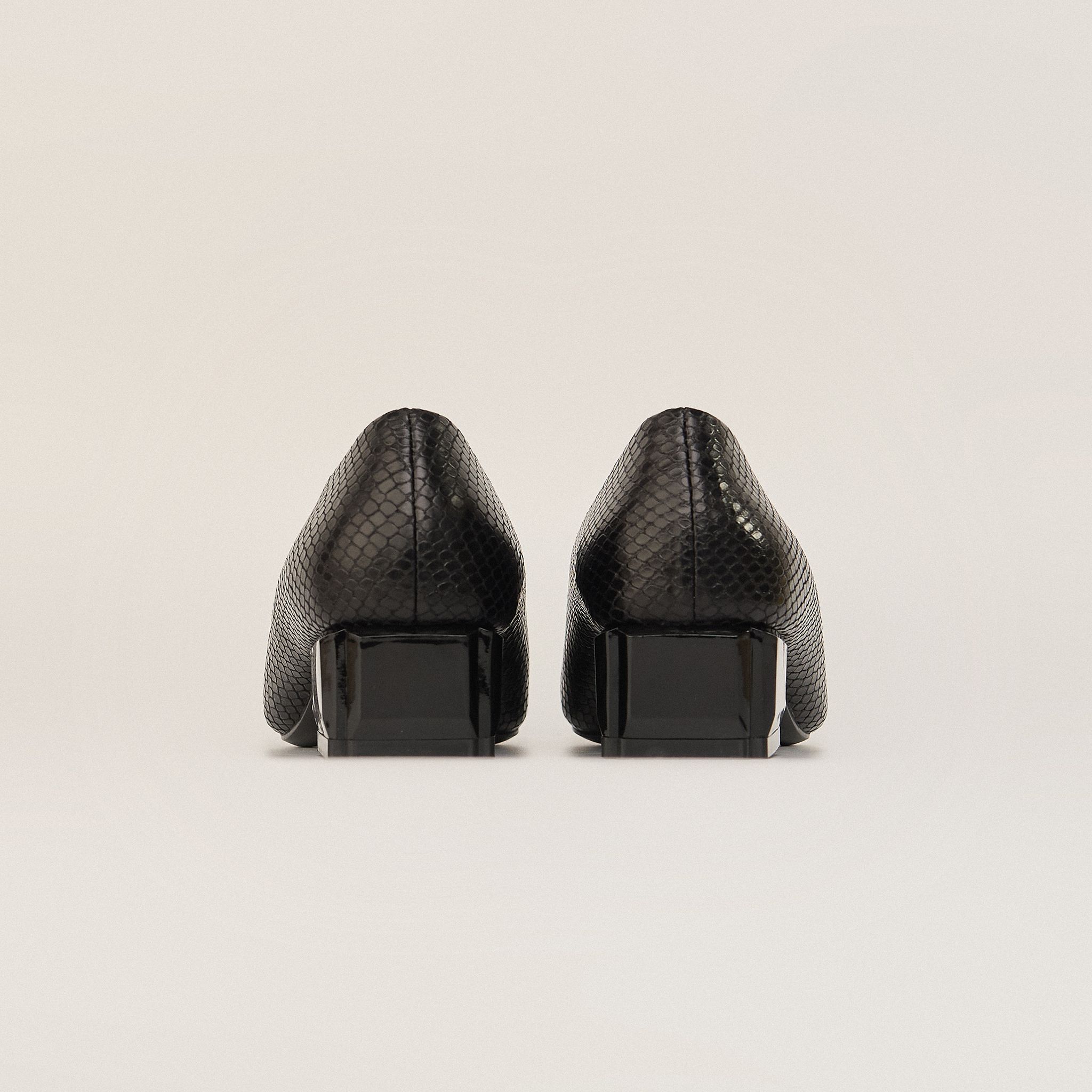  Giày Cao Gót Nữ Trơn Đen 19E.5 