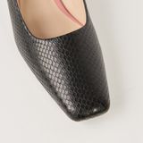  Giày Cao Gót Nữ Trơn Đen 19E.5 