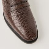  Giày Loafer Nam Vân Nâu 28MC.37 