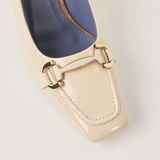  Giày Cao Gót Nữ Trơn Kem 19N.18 