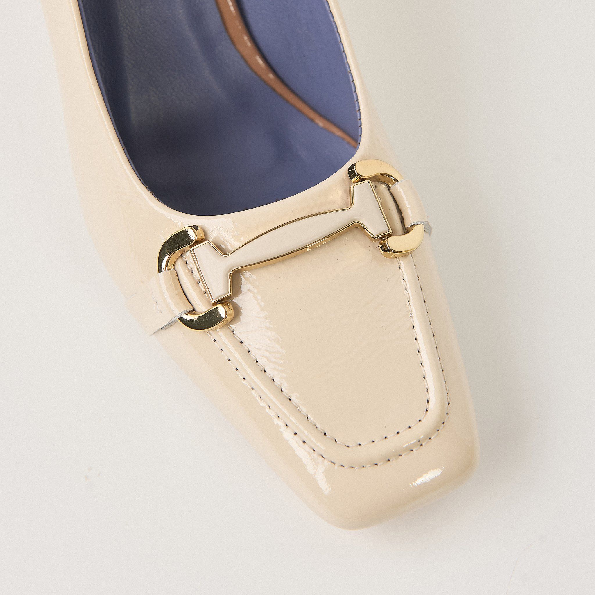  Giày Cao Gót Nữ Trơn Kem 19N.18 