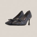  Giày Cao Gót Nữ Vân Xanh 19V.3 