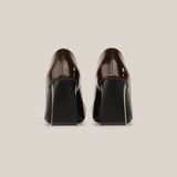  Giày Cao Gót Nữ Trơn Nâu 19A.9 