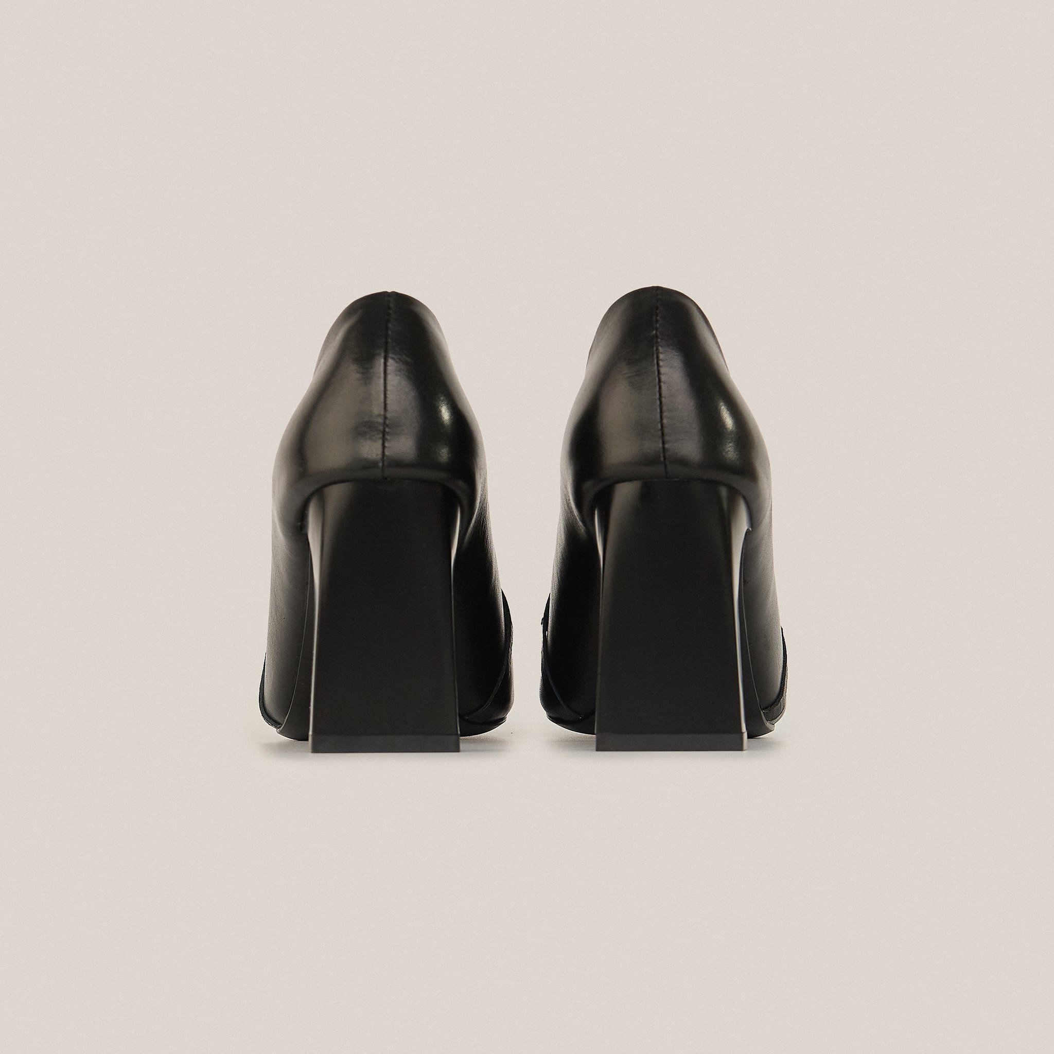  Giày Cao Gót Nữ Vân Đen 19A.8 