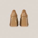  Giày Cao Gót Nữ Nâu Bóng 19N.5 