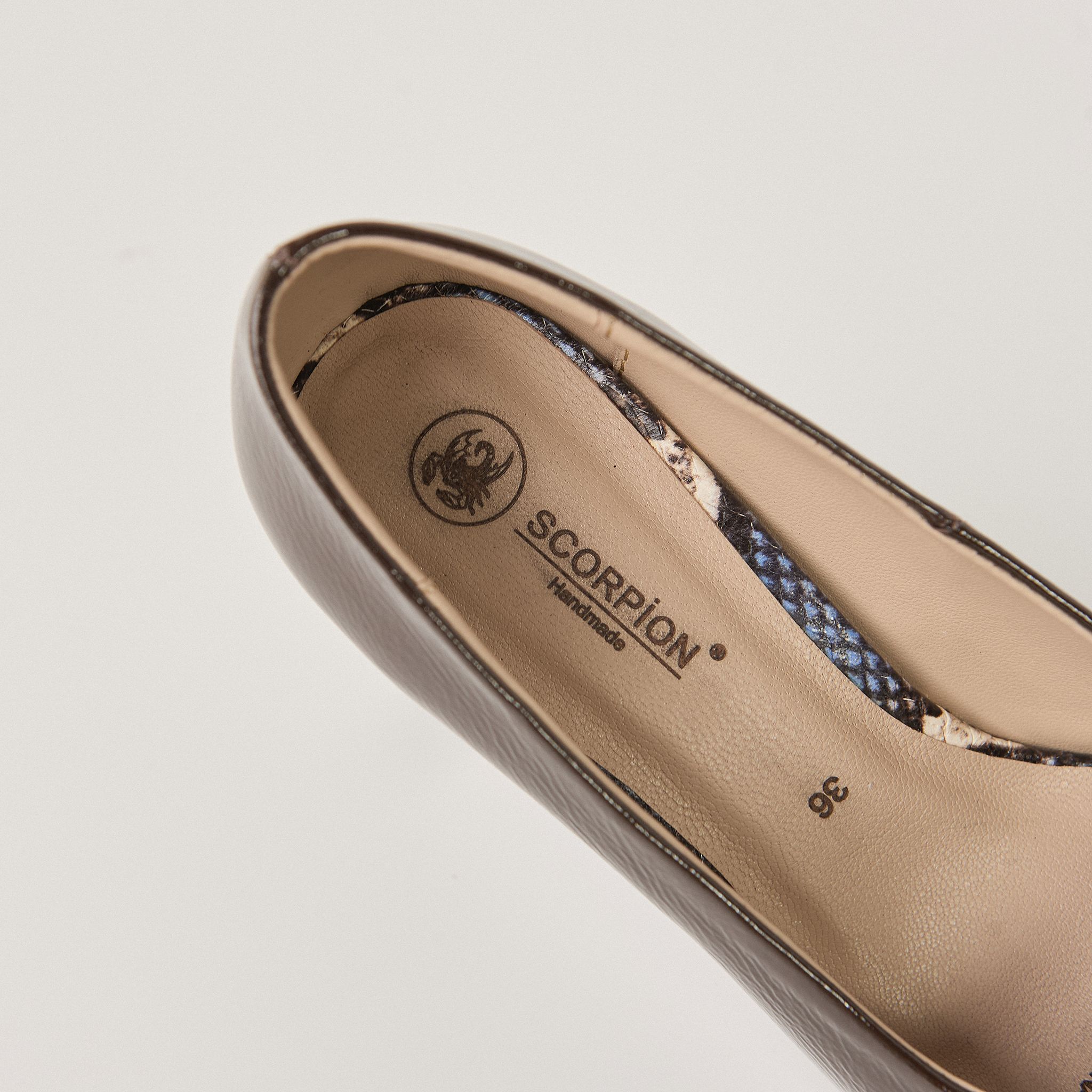  Giày Cao Gót Nữ Trơn Nâu 19A.9 