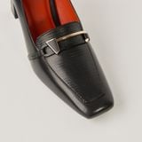  Giày Cao Gót Nữ Vân Đen 19A.8 