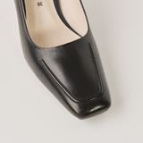  Giày Cao Gót Nữ Trơn Đen 19A.5 