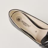  Giày Cao Gót Nữ Đen Bóng 19A.2 