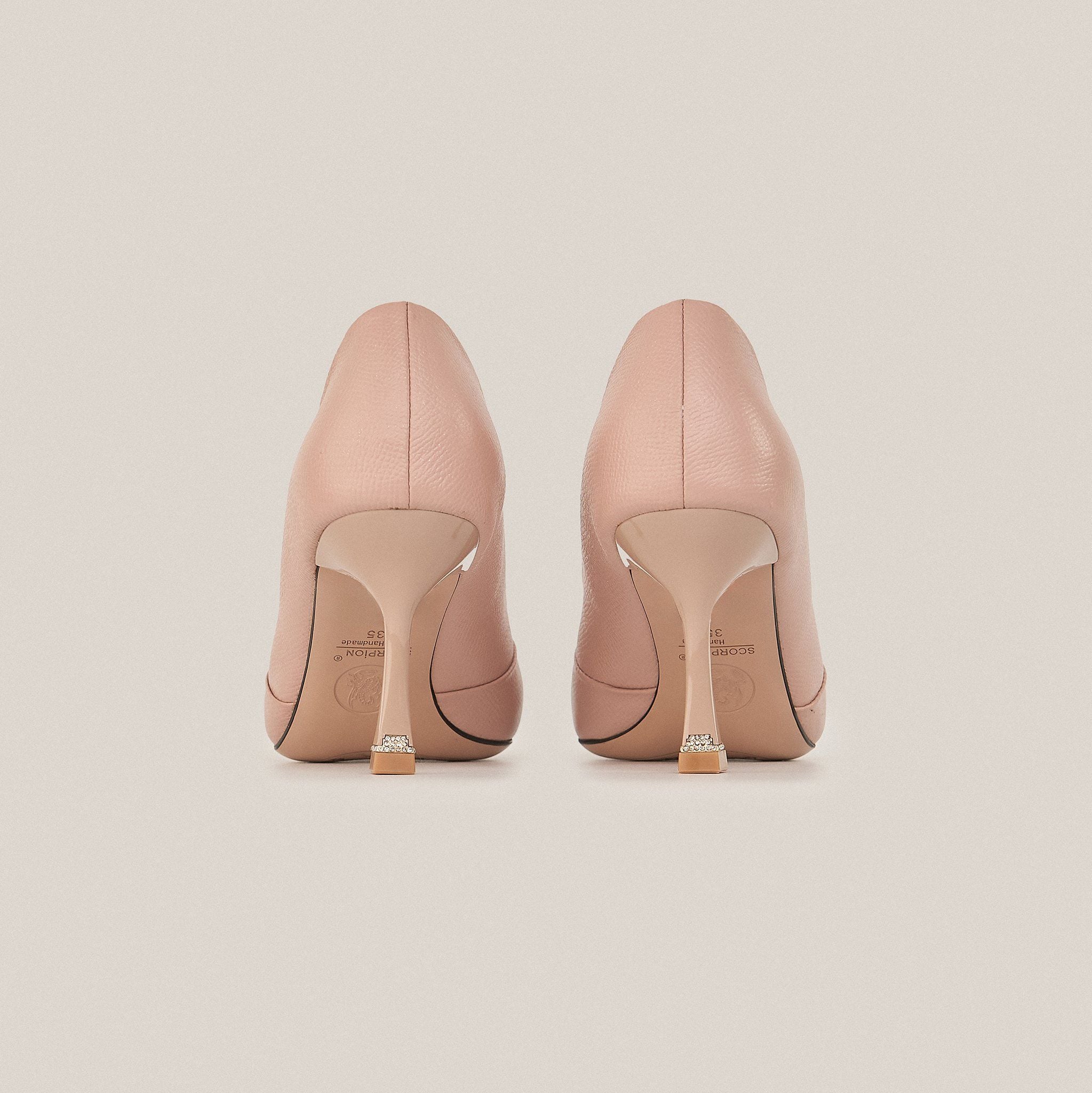  Giày Cao Gót Da Hồng Nude 83.52 