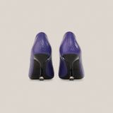  Giày Cao Gót Da Vân Xanh Tím Than 83.67 