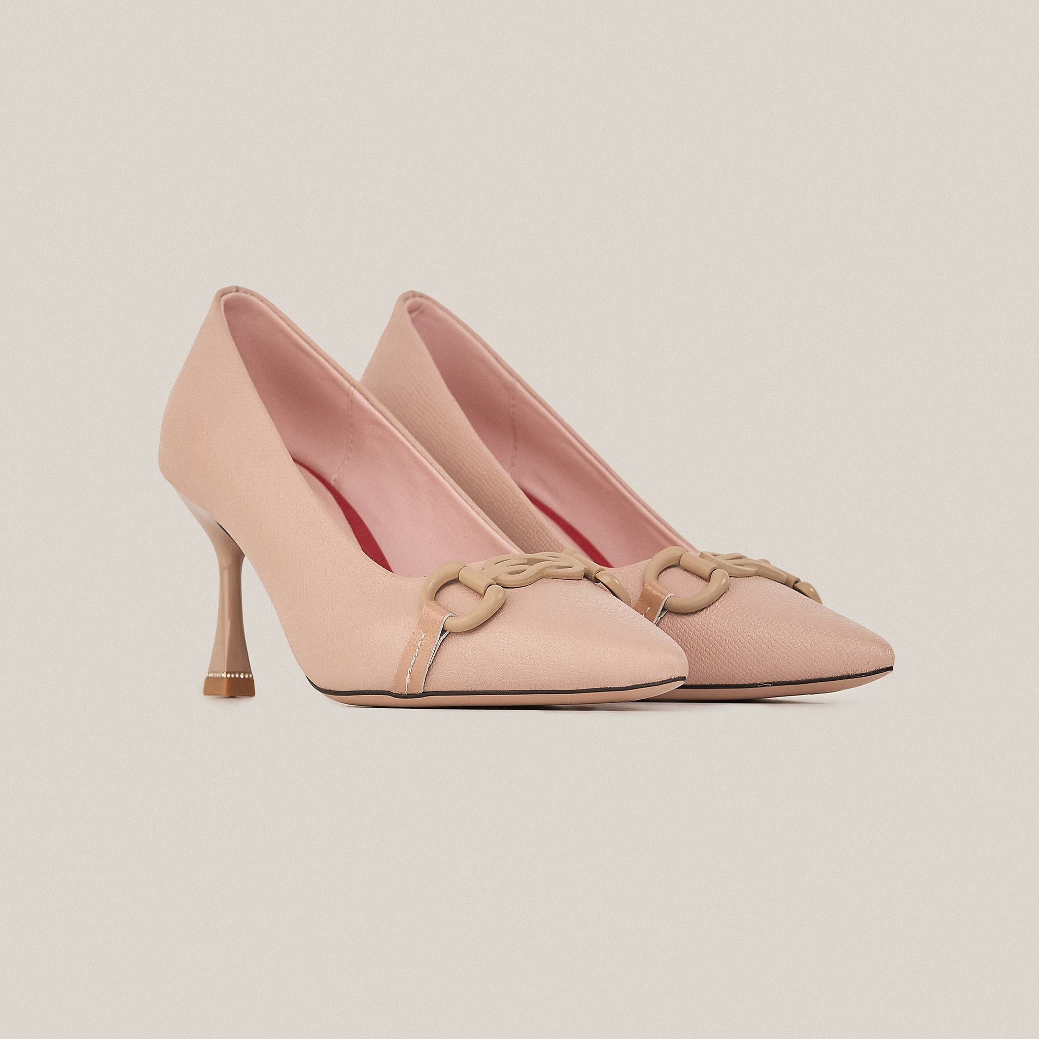  Giày Cao Gót Da Hồng 83.55 