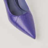  Giày Cao Gót Da Vân Xanh Tím Than 83.67 