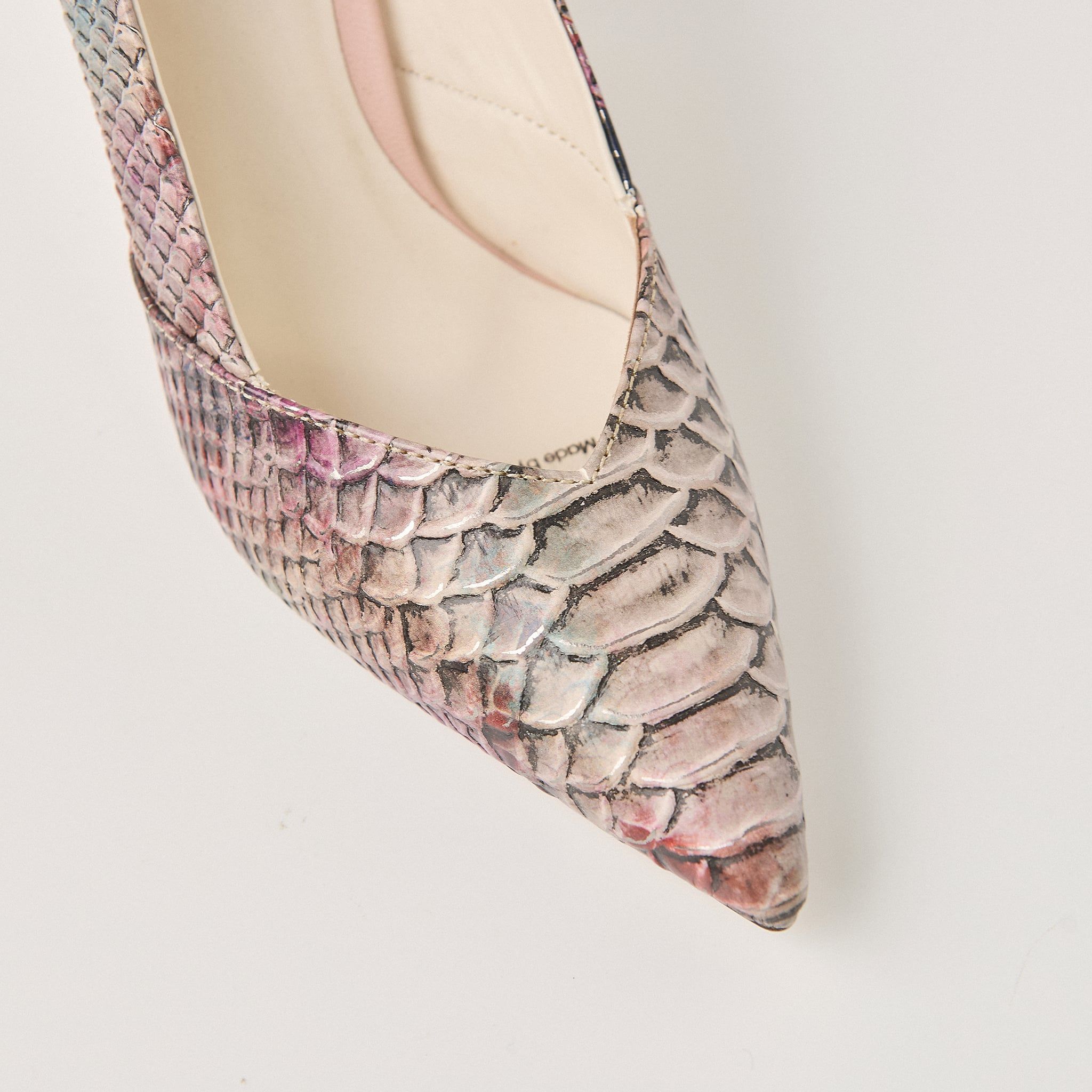  Giày Cao Gót Nữ Da Vân Đỏ Loang 83.72 