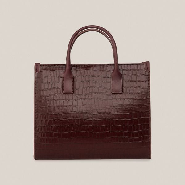  Túi Xách Nữ Da Vân Đỏ 26.34 