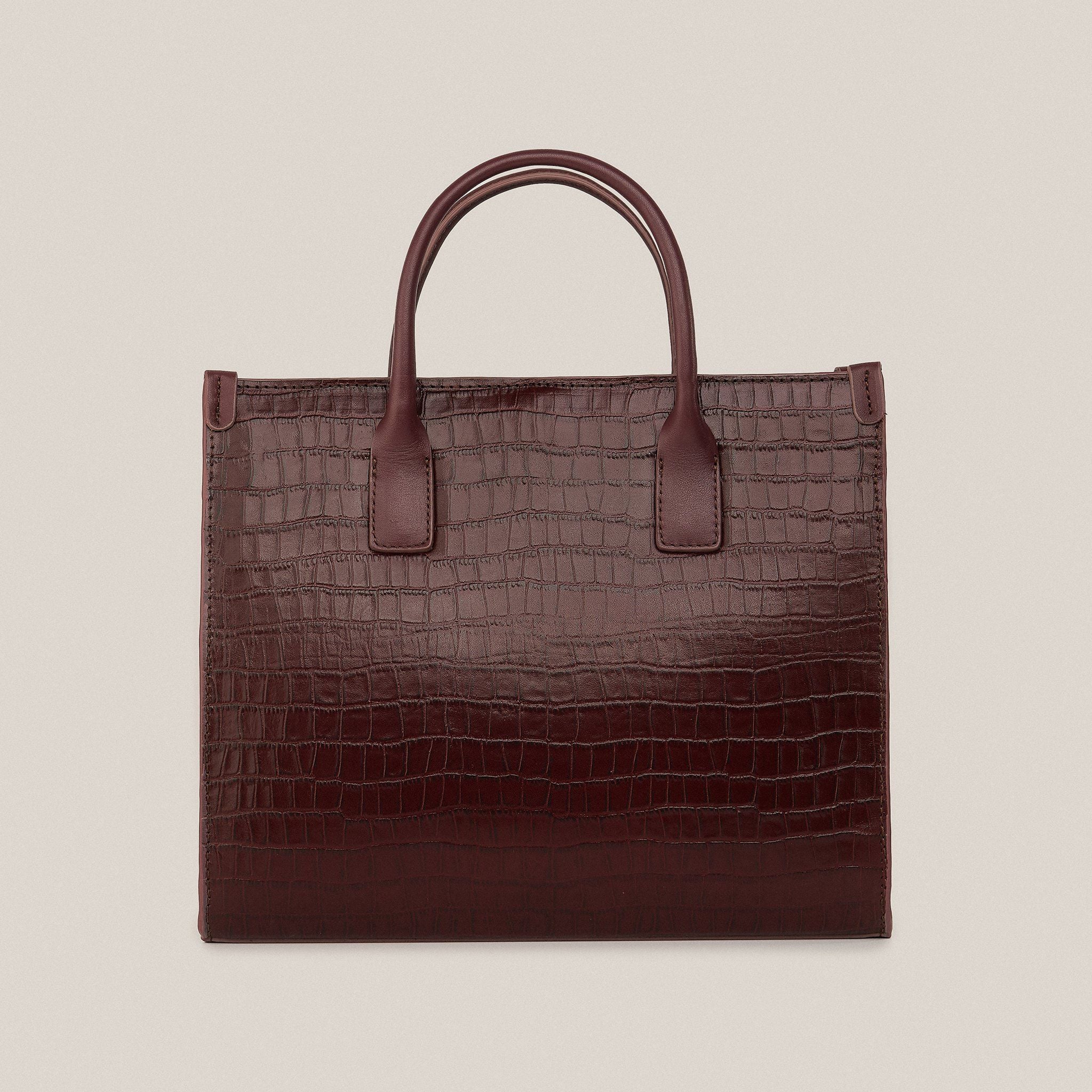  Túi Xách Nữ Da Vân Đỏ 26.34 