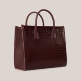  Túi Xách Nữ Da Vân Đỏ 26.34 