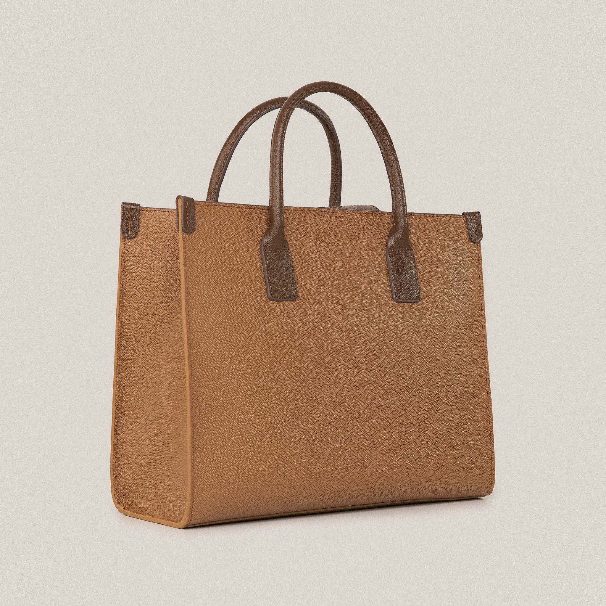  Túi Xách Nữ Da Trơn Nâu 26N.34 