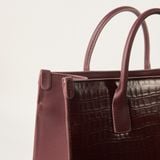  Túi Xách Nữ Da Vân Đỏ 26.34 