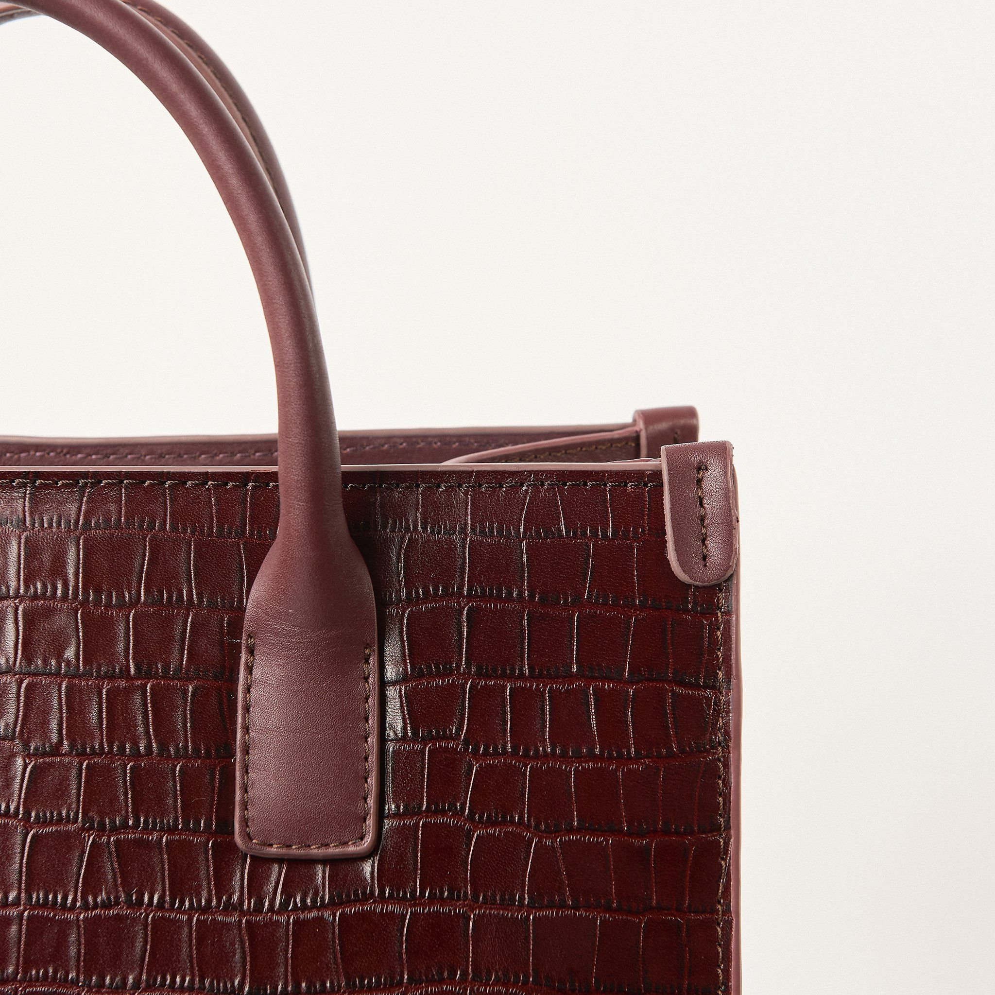  Túi Xách Nữ Da Vân Đỏ 26.34 