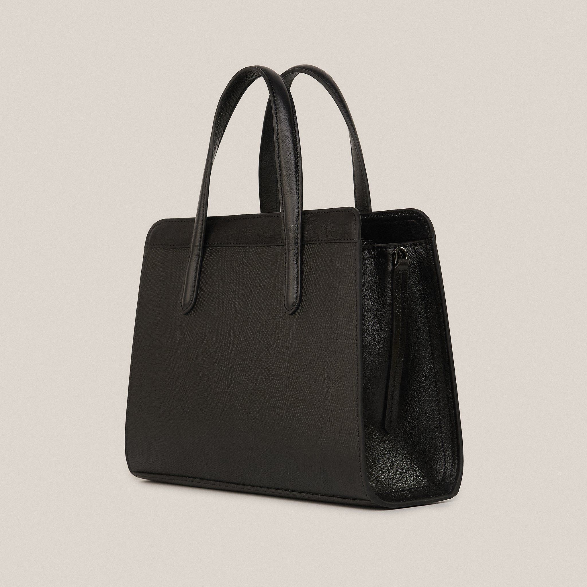  Túi Xách Nữ Da Trơn Đen 26.59 