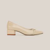  Giày Cao Gót Nữ Bóng Trơn Trắng 19I.2 