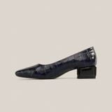  Giày Cao Gót Nữ Vân Xanh Tím Than 19E.6 