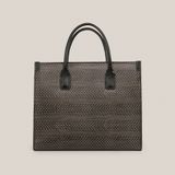  Túi Xách Nữ Da Vân Nâu Ghi 26DG.34 