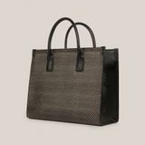  Túi Xách Nữ Da Vân Nâu Ghi 26DG.34 