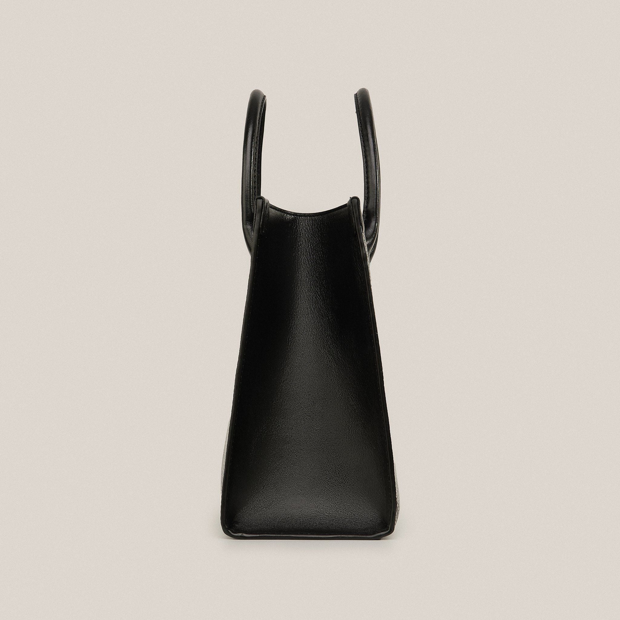  Túi Xách Nữ Da Vân Nâu Ghi 26DG.34 