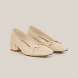  Giày Cao Gót Nữ Bóng Trơn Trắng 19I.2 