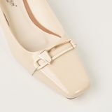  Giày Cao Gót Nữ Bóng Trơn Trắng 19I.2 