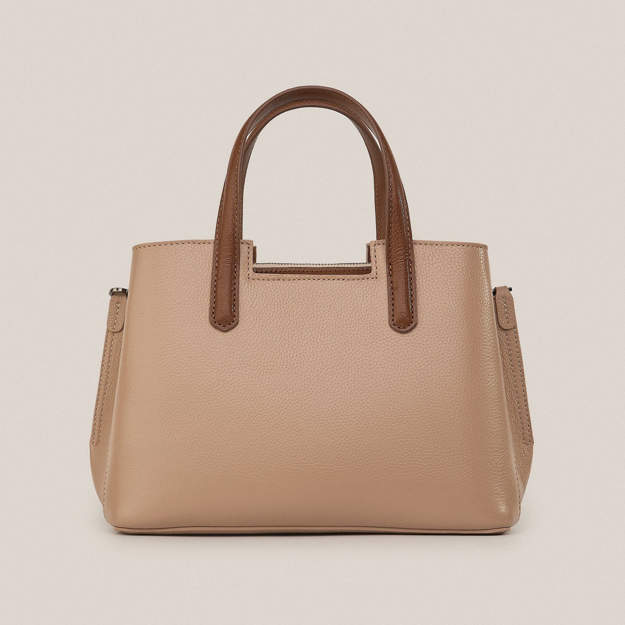  Túi Xách Nữ Da Trơn Kem 26K.38 