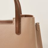  Túi Xách Nữ Da Trơn Kem 26K.38 