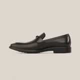  Giày Loafer Nam Trơn Đen 28MC.43 