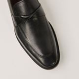  Giày Loafer Nam Trơn Đen 28MC.43 