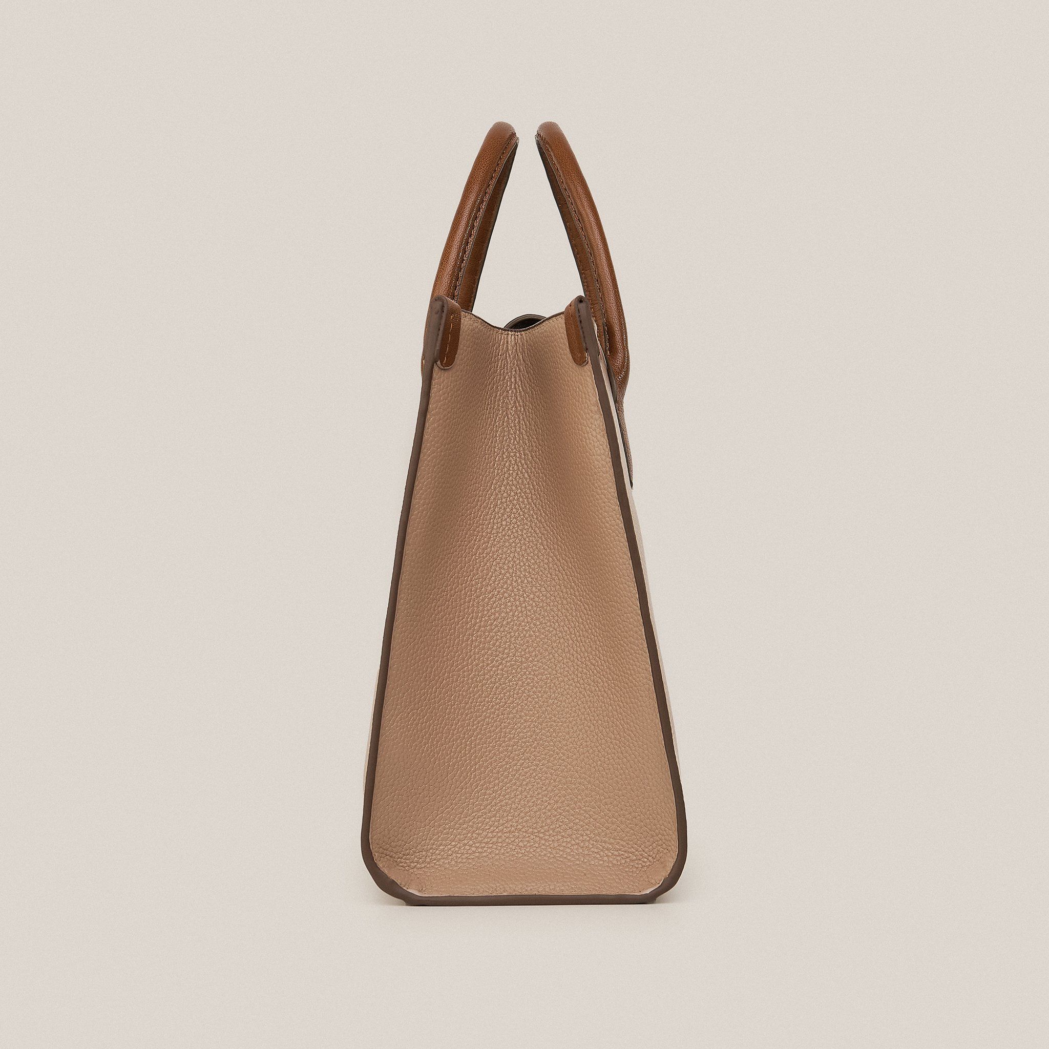  Túi Xách Nữ Da Trơn Nâu 26N.34 