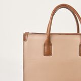  Túi Xách Nữ Da Trơn Nâu 26N.34 