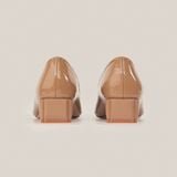  Giày Cao Gót Nữ Trơn Nâu 19I.5 