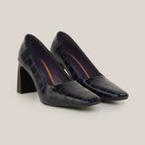  Giày Cao Gót Nữ Vân Xanh Tím Than 19A.24 