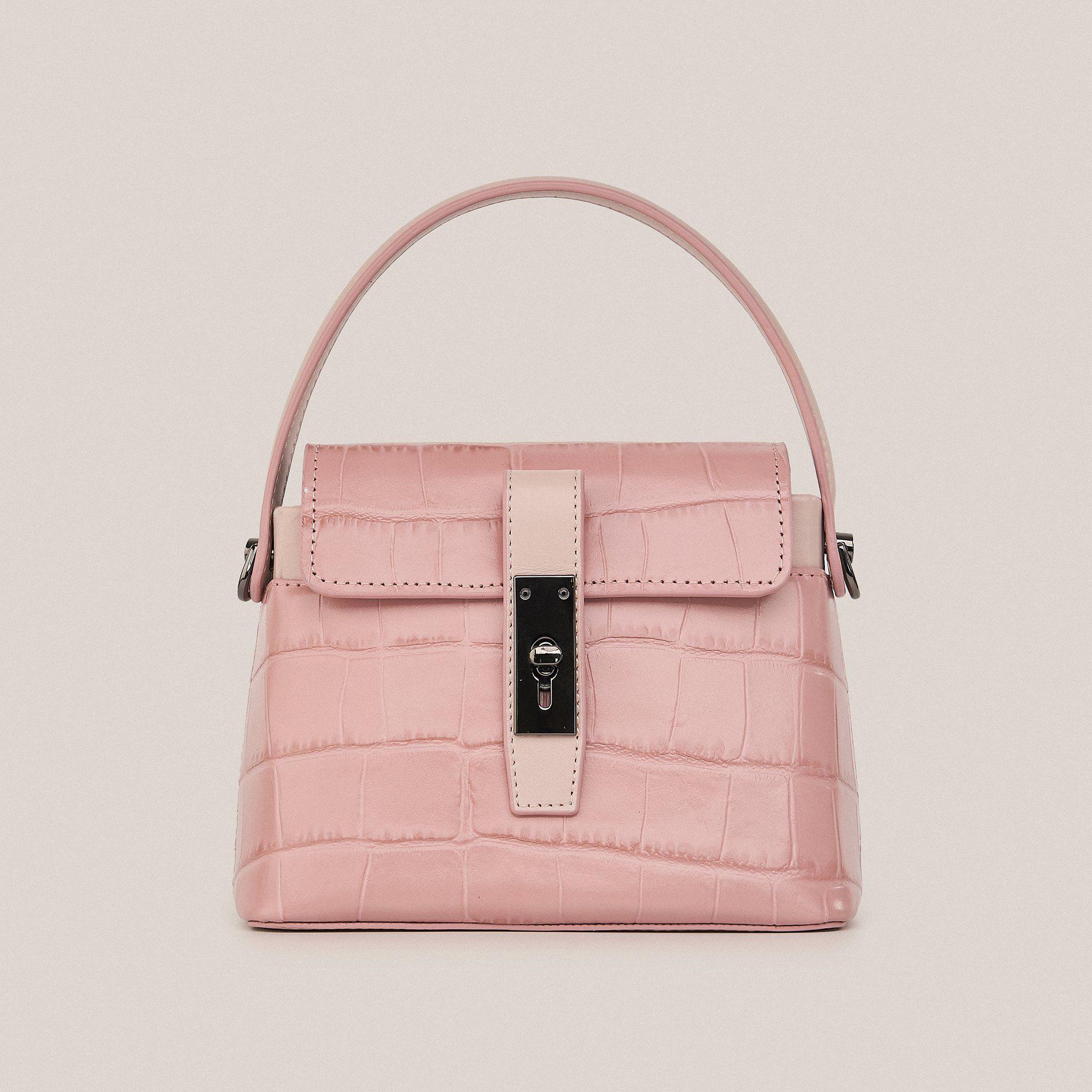  Túi Xách Nữ Da Vân Hồng 26H.226 