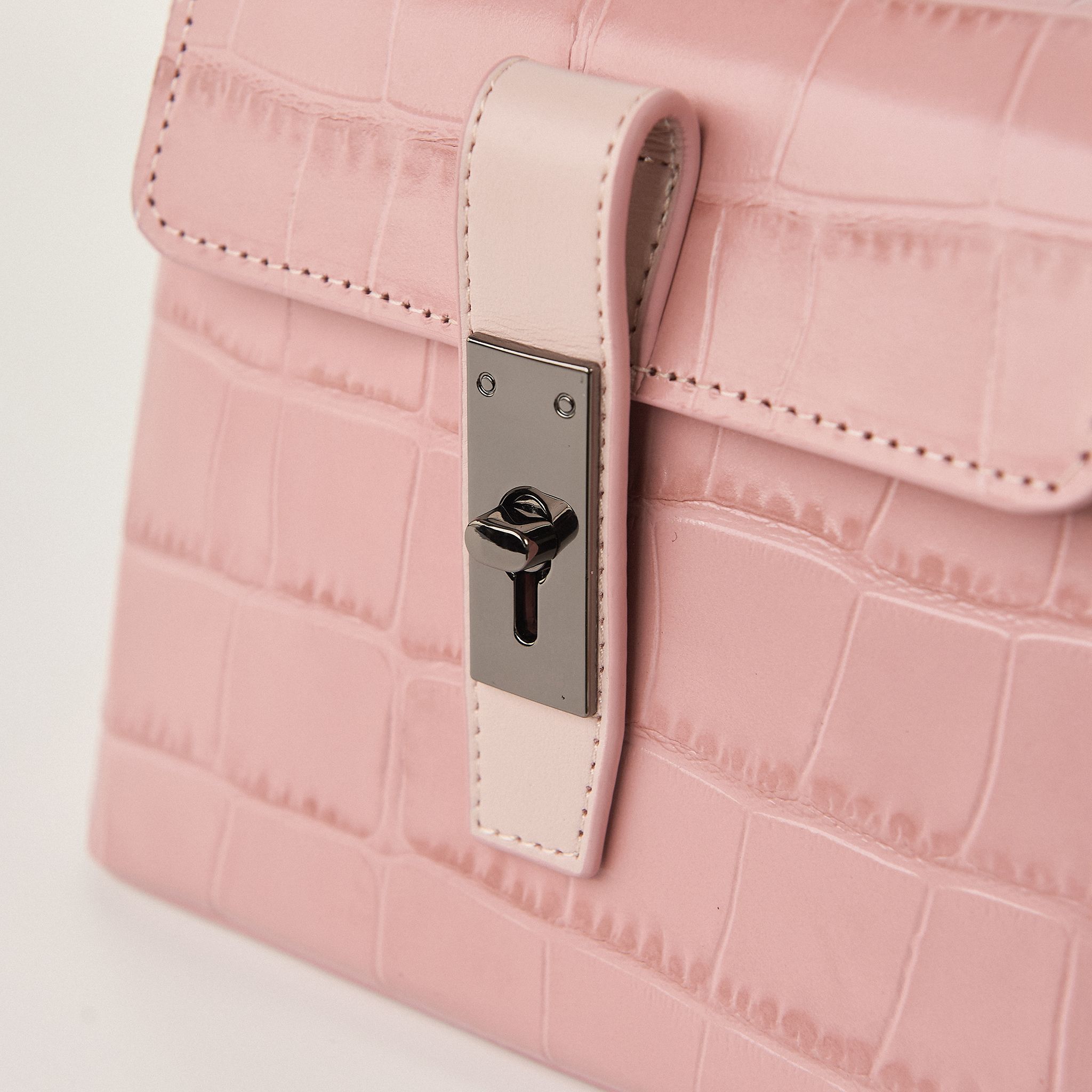  Túi Xách Nữ Da Vân Hồng 26H.226 