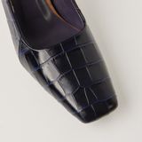  Giày Cao Gót Nữ Vân Xanh Tím Than 19A.24 